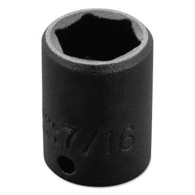 Torqueplus Impact Sockets 1/4 in, 1/4 in Drive, 7/16 in, 6 Points