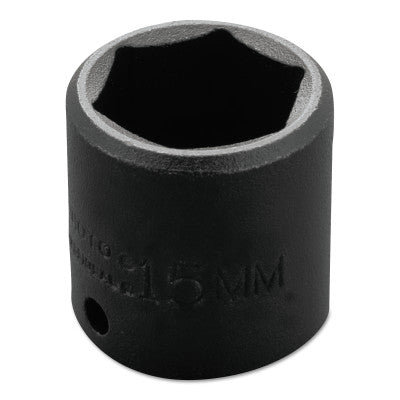 Torqueplus Metric Impact Sockets 1/4 in, 1/4 in Drive, 15 mm, 6 Points