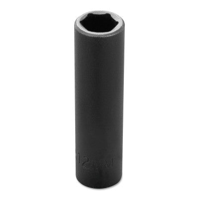 Torqueplus Metric Deep Impact Sockets 3/8 in, 3/8 in Drive, 12 mm, 6 Points