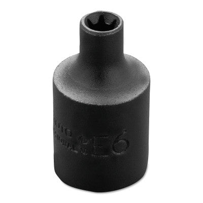 Torx Impact Sockets, 3/8 in Drive, E6 Tip