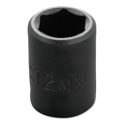 Torqueplus Metric Impact Sockets 3/8 in, 3/8 in Drive, 12 mm, 6 Points