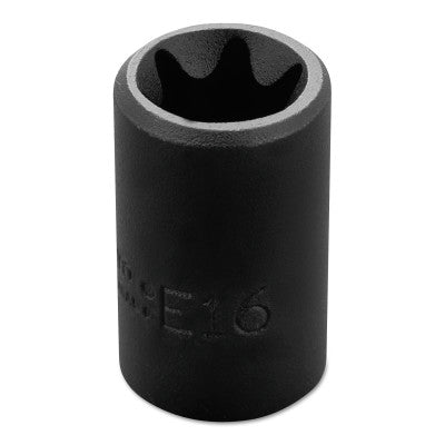 Torx Impact Sockets, 3/8 in Drive, E16 Tip