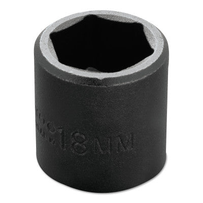Torqueplus Metric Impact Sockets 3/8 in, 3/8 in Drive, 18 mm, 6 Points