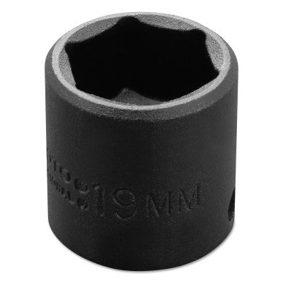 Torqueplus Metric Impact Sockets 3/8 in, 3/8 in Drive, 19 mm, 6 Points