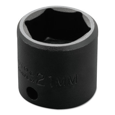 Torqueplus Metric Impact Sockets 3/8 in, 3/8 in Drive, 21 mm, 6 Points