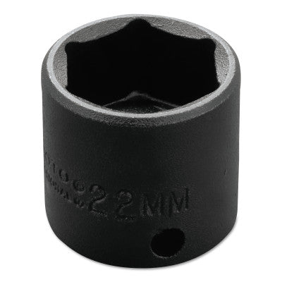 Torqueplus Metric Impact Sockets 3/8 in, 3/8 in Drive, 22 mm, 6 Points