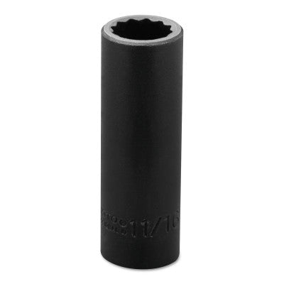 Torqueplus Deep Impact Sockets 1/2 in, 1/2 in Drive, 11/16 in, 12 Points