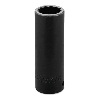 Torqueplus Deep Impact Sockets 1/2 in, 1/2 in Drive, 3/4 in, 12 Points