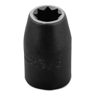Torqueplus Impact Sockets, 1/2 in Drive, 3/8 in Opening, 8 Points