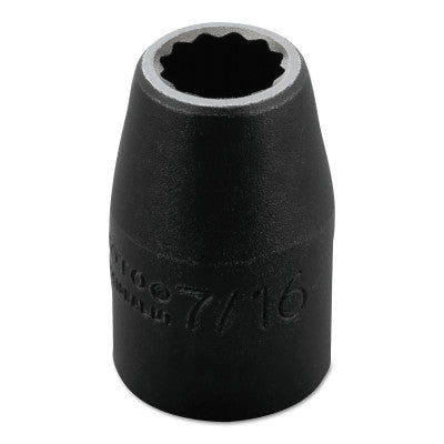 Torqueplus Impact Sockets, 1/2 in Drive, 7/16 in Opening, 12 Points
