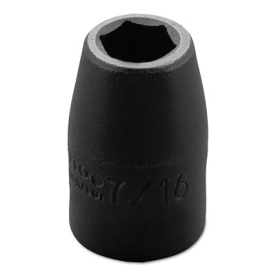 Torqueplus Impact Sockets, 1/2 in Drive, 7/16 in Opening, 6 Points
