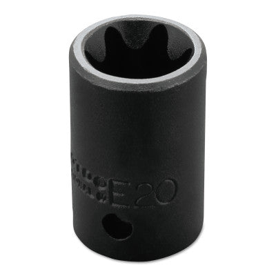 Torx Impact Sockets, 1/2 in Drive, E20 Tip