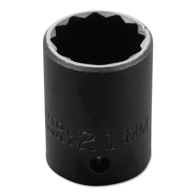 Torqueplus Metric Impact Sockets 1/2 in, 1/2 in Drive, 21 mm, 12 Points