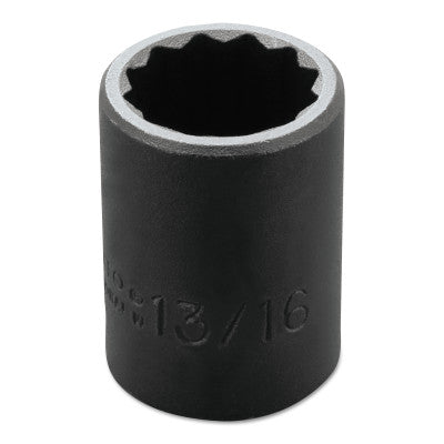 Torqueplus Impact Sockets, 1/2 in Drive, 13/16 in Opening, 12 Points