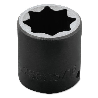 Torqueplus Impact Sockets, 1/2 in Drive, 15/16 in Opening, 8 Points