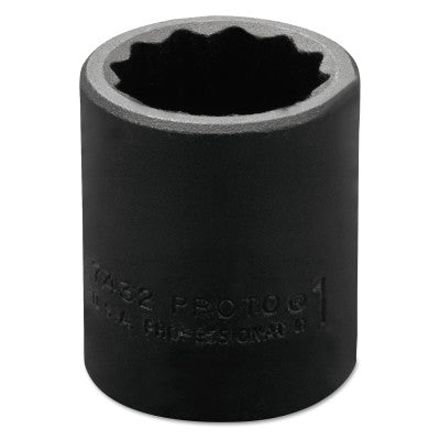 Torqueplus Impact Sockets, 1/2 in Drive, 1 in Opening, 12 Points