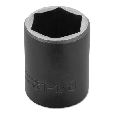 Torqueplus Impact Sockets, 1/2 in Drive, 1 1/8 in Opening, 6 Points