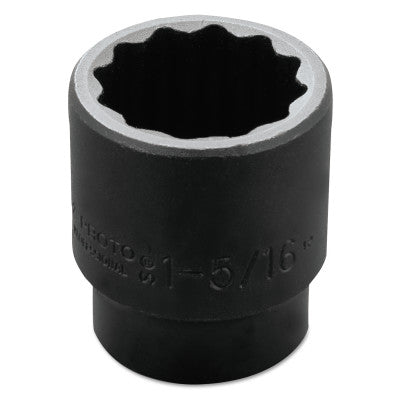 Torqueplus Impact Sockets, 1/2 in Drive, 1 5/16 in Opening, 12 Points