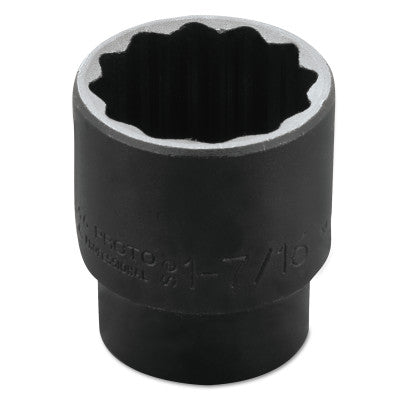 Torqueplus Impact Sockets, 1/2 in Drive, 1 7/16 in Opening, 12 Points