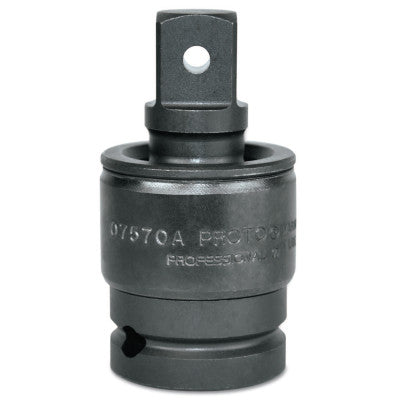 1/2" Drive Impact Universal Joint Sockets, 1/2 in Drive, Black Oxide, 2.6" Long