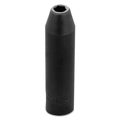 Torqueplus Deep Impact Sockets , 3/8 in Drive, 1/4 in Opening, 6 Points