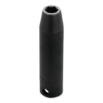 Torqueplus Deep Impact Sockets , 3/8 in Drive, 5/16 in Opening, 6 Points