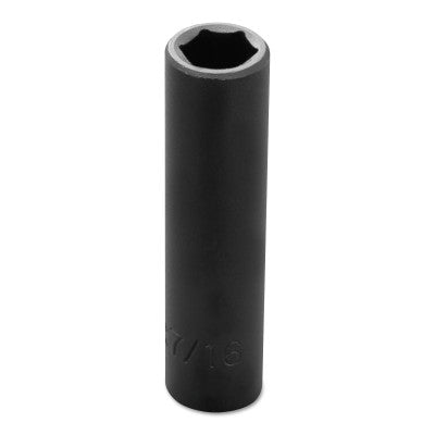 Torqueplus Deep Impact Sockets , 3/8 in Drive, 7/16 in Opening, 6 Points