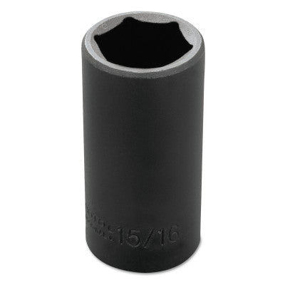 Torqueplus Deep Impact Sockets , 3/8 in Drive, 15/16 in Opening, 6 Points