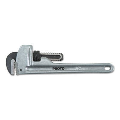 Aluminum Pipe Wrenches, 90 Deg Head Angle, Forged Steel Jaw, 48 in