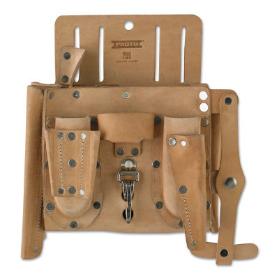 Electrician's Tool Pouches, 6 Compartments, Leather