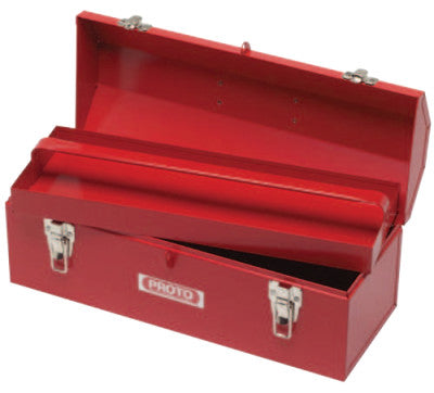 Hip Roof Tool Boxes, 7 in D, Steel, Red