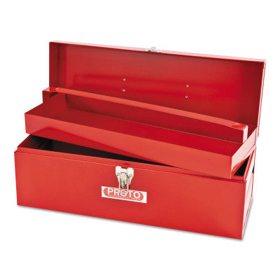 General Purpose Tool Boxes, Single Latch, 19 1/2 x 7 in x 7 1/2 in, Steel, Red