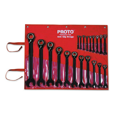 Spline Reversing Combination Ratcheting Wrenches, Inch