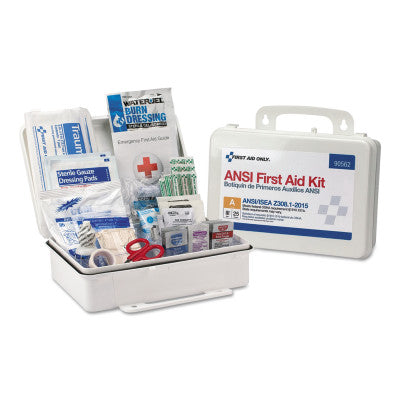 90562 25 Person First Aid Kit, 89 Pieces, 9.5 in x 6.5 in x 3 in