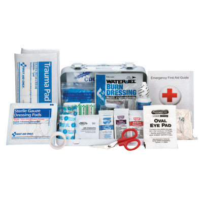 ANSI A Type III Weatherproof Bulk First Aid Metal Kits, 10 Person, Wall Mount