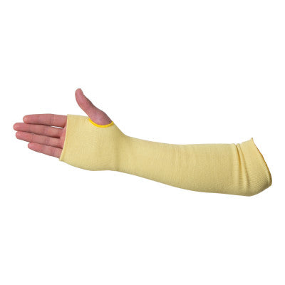 Heat and Cut Resistant Sleeves, 18 in Long, Yellow