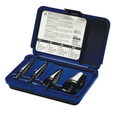 Step Drill Sets, HSS #1,#2, #4, #21