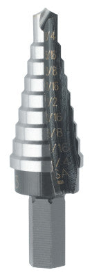 High Speed Steel Fractional Self-Starting, 1/4 in-3/4 in, 9 Steps