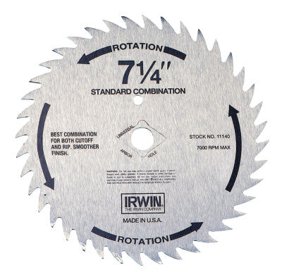 Steel Circular Saw Blades, 7 1/4 in, 140 Teeth