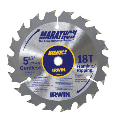 Cordless Circular Saw Blades, 5 3/8 in, 18 Teeth