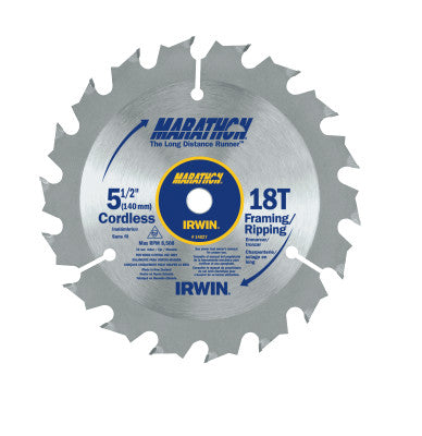 Cordless Circular Saw Blades, 5 1/2 in, 18 Teeth