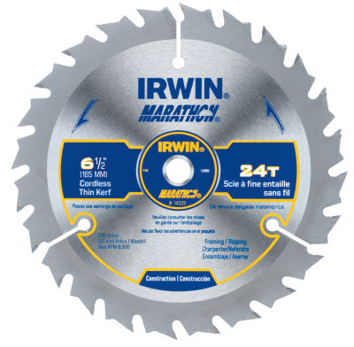 Cordless Circular Saw Blades, 6 1/2 in, 24 Teeth