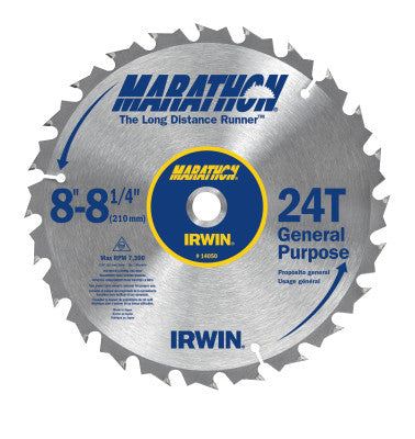 Miter/Table Saw Blades, 8 1/4 in, 24 Teeth
