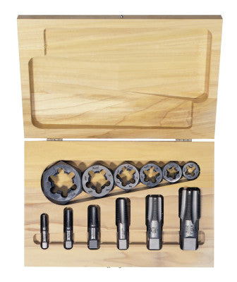 12-pc Hexagon Re-threading Die Sets (HCS) & (HSS)