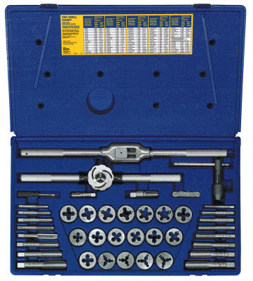 41-pc Fractional Tap & Adjustable / Solid Round Die Set