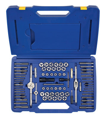 76-pc Machine Screw / Fractional / Metric Tap & Hex Die Set