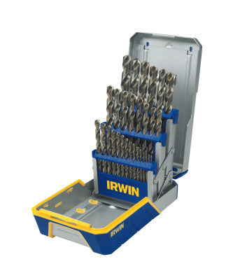 29-pc Cobalt M-35 Metal Index Drill Bit Sets, 1/16 in - 1/2 in Cut Dia.