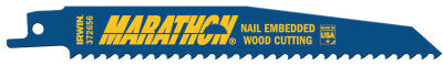 Nail Embedded Wood Cutting Reciprocating Blades, 6 in x 0.738 in, 6 TPI