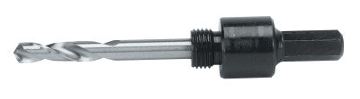 Hole Saw Arbor, 1/4 in Hex Shank, Fits 9/16in - 1-3/16in