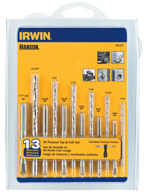 13pc Tap (HCS) & Drill Bit Sets (HSS)